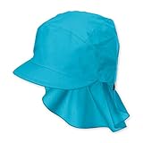Sterntaler Mädchen Sun Hat with Neck Protection Mütze Not Applicable, Türkis...