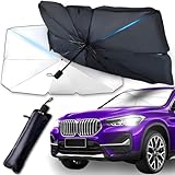 Retoo Sonnenschirm Auto mit 10 Arme, 123 x 65 cm groß, Auto Sonnenschutz zu...