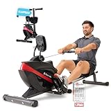 SportPlus Rudergerät für zuhause klappbar - extra leises Magnetbremssystem,...