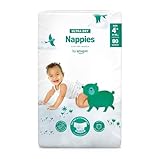By Amazon Ultra Dry Windeln Größe 4+ (9-15 kg), Weiß, 80 Stück (1-er Pack)...