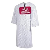 Clinotest Patientenhemd für Erwachsene - 95 Grad waschbares, kochfestes OP Hemd...