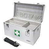 HMF 14701-09 Alu Medizinkoffer, Erste Hilfe Koffer, Tragegriff, 40 x 22,5 x 20,5...