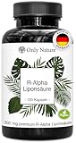 Only Nature® R Alpha Liponsäure 300mg - hochdosiert - 120 laborgeprüfte...