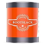 BEKATEQ BE-400 Premium Bootslack farblos seidenmatt, 1 Liter I Klarlack für...