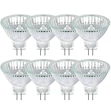 Givurao 8 Stück MR16 35W Halogenstrahler 12V, GU5.3 Halogen Leuchtmittel 2700K...
