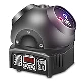 Discolicht Partylicht, T105 Moving Head DMX Effektstrahler, LED RGB Licht DJ...