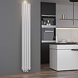 ELEGANT Design Paneelheizkörper Röhren 1800 x 236 mm Weiß Doppellagig...