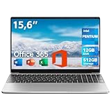 jumper 2025 Laptop 15,6 Zoll FHD Display, 12 GB RAM 512 GB ROM, Office 365,...