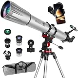 HUGERSTAR Teleskop, Teleskop Astronomie Profi für Erwachsene, 90mm Blende 900mm...