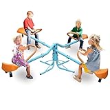 Kinderwippe，4 Sitzer Schaukelwippe, Gartenwippe bis 182 kg belastbar, Kinder...