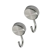 HAB & GUT -MC601-2 extra Starke Magnethaken Edelstahl, Antirutsch Silikon, Ø:...