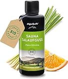 AllgäuQuelle® Saunaaufguss mit 100% Bio Öle Erfrischung Lemongrass Orange...