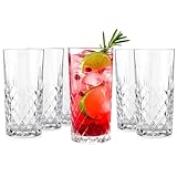 Glasmark Krosno Wassergläser Gläser Trinkgläser Set Longdrink Cocktail Gin...
