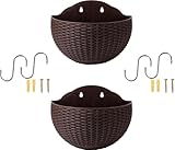 2 Stück Wand Blumentopf, Blumenampel, Blumentopf Hängend für Innen Außen,...