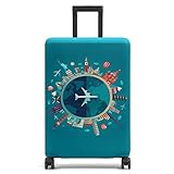 Kofferhülle Elastisch Kofferhülle Bambus Kohlefaser 18-32 Zoll...