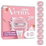 Gillette Venus ComfortGlide Spa Breeze Damenrasierklingen, 8 Ersatzklingen für...