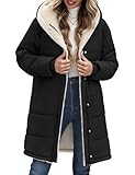 Vancavoo Wintermantel Damen Winterjacke Warm Gefüttert Steppmantel Winterparka...