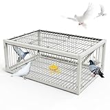 MUALROUS Taubenfalle mit ausbruchsicherem Design Taubentaube Vogelfalle Käfig...