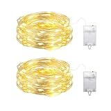 YzzYzz Lichterkette Innen Batterie, 20 LED Lichterkette Batterie, Mini...