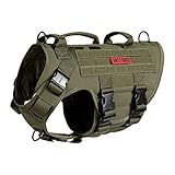 OneTigris Hundegeschirr, X Destroyer Taktisches Einstellbar Antizuggeschirr...