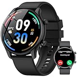 vamout Smartwatch Herren Damen Rund mit Telefonfunktion,1.39' HD Uhr,100+...