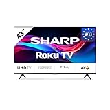 SHARP 43GJ4225E - 43 Zoll Fernseher (108 cm) 4K Ultra HD Roku TV - Gaming &...