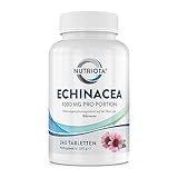 Natürliche Echinacea 500 mg | 240 hochkonzentrierte vegane Tabletten | Zur...