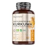 Bio Kurkuma Kapseln - 365 Turmeric Capsules - 1 Jahr Vorrat - Curcuma Pulver mit...