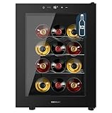Cecotec Bolero GrandSommelier 1255 CoolCrystal E, Weinkühlschrank, Kapazität...