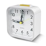 Tekenewbse Analoger Nachttischwecker, Tischuhr mit Schlummerfunktion und Licht,...