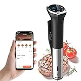 Karinear Sous Vide Garer Stick | APP-Steuerung | WIF (2.4G) | 1400W Sous-Vide...