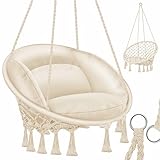 KESSER® Hängesessel mit Kissen - Chill Hängestuhl zum Aufhängen für...