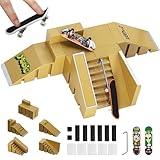 ideallife Fingerboard Rampen Set, Mini Fingerboard Skate Park Kit für Kinder, 2...