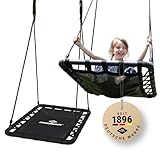 Schildkröt Nestschaukel, rechteckige Schaukel, 102 x 60cm, Schaukelspaß für...