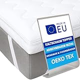 Pillows24 - Topper 90x200cm aus Kaltschaum - 6cm hoch - Matratzentopper mit...