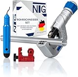 NTG Rohrschneider Set mit großem und kleinem Rohrschneider und Entgrater (3-50...