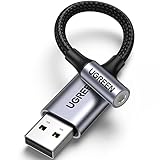 UGREEN USB auf 3.5mm Klinke Adapter USB Soundkarte Adapter Klinke auf USB für...