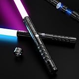 Laserschwert Kinder,RGB 15 Farben 2 in 1 Metallgriff Lichtschwert,Duell...