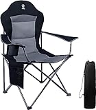 EVER ADVANCED Luxus Campingstuhl Faltbar 150 KG Belastbar Ultragroß mit...
