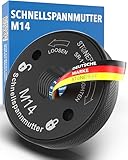 STONE REEF Schnellspannmutter [M14] für Winkelschleifer – Werkzeuglose...