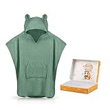 Fuchs&Panda® Badeponcho Kinder EXTRA warm, weich & kuschelig (100% Bambus) |...