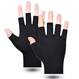 Sommer Halbfinger Herren Handschuhe Baumwolle Fahrradhandschuhe Kurz Handschuhe,...