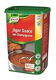 Knorr Jäger Sauce mit Champignons (braune Sauce, mittlere Bindung) 1er Pack (1...