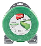 Makita E-02711 Mähfaden rund 2,0 mm x 126 m Round Trim Trimmerfaden, Nylon,...