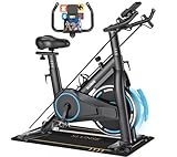 Heimtrainer Fahrrad, SLUNSE Leises Hometrainer Ergometer mit APP Verbessertem...