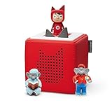 Toniebox Extrapack – Toniebox Starterset Rot mit Kreativtonie + 2 x Benjamin...