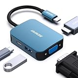 BENFEI USB C HUB 4in1,USB C Multiport-Adapter mit 4K HDMI/ 1080P VGA/ 5Gbps USB...