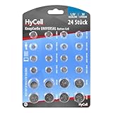 HyCell 24x Knopfzellen-Sparset/Je 2X CR2032 CR2025 CR2016 CR1620 LR41 LR43 LR44...