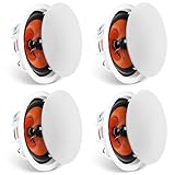 VEVOR 4er-Set ca. 20 cm Deckenlautsprecher, 100 W, Decken- und...