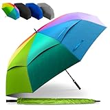 STYNGARD XXL Regenschirm Groß Sturmfest [Ø 130 cm] - Golfschirm mit...